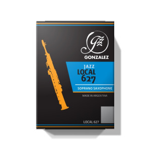 Caixa de 10 palhetas GONZALEZ Jazz Local 627 para Saxofone Soprano